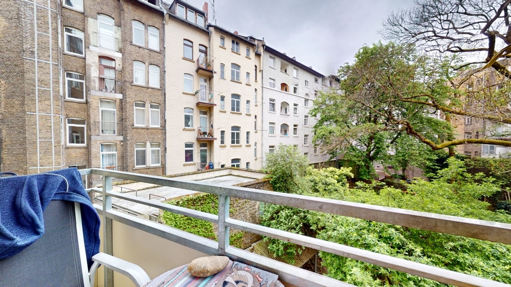 Blick vom Balkon