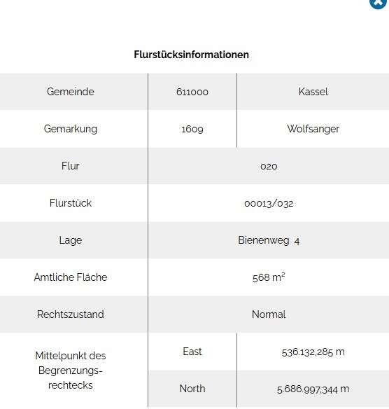 Flurstücksinfos