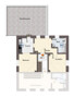 Obergeschoss Grundriss Terrasse-Wohnung W1