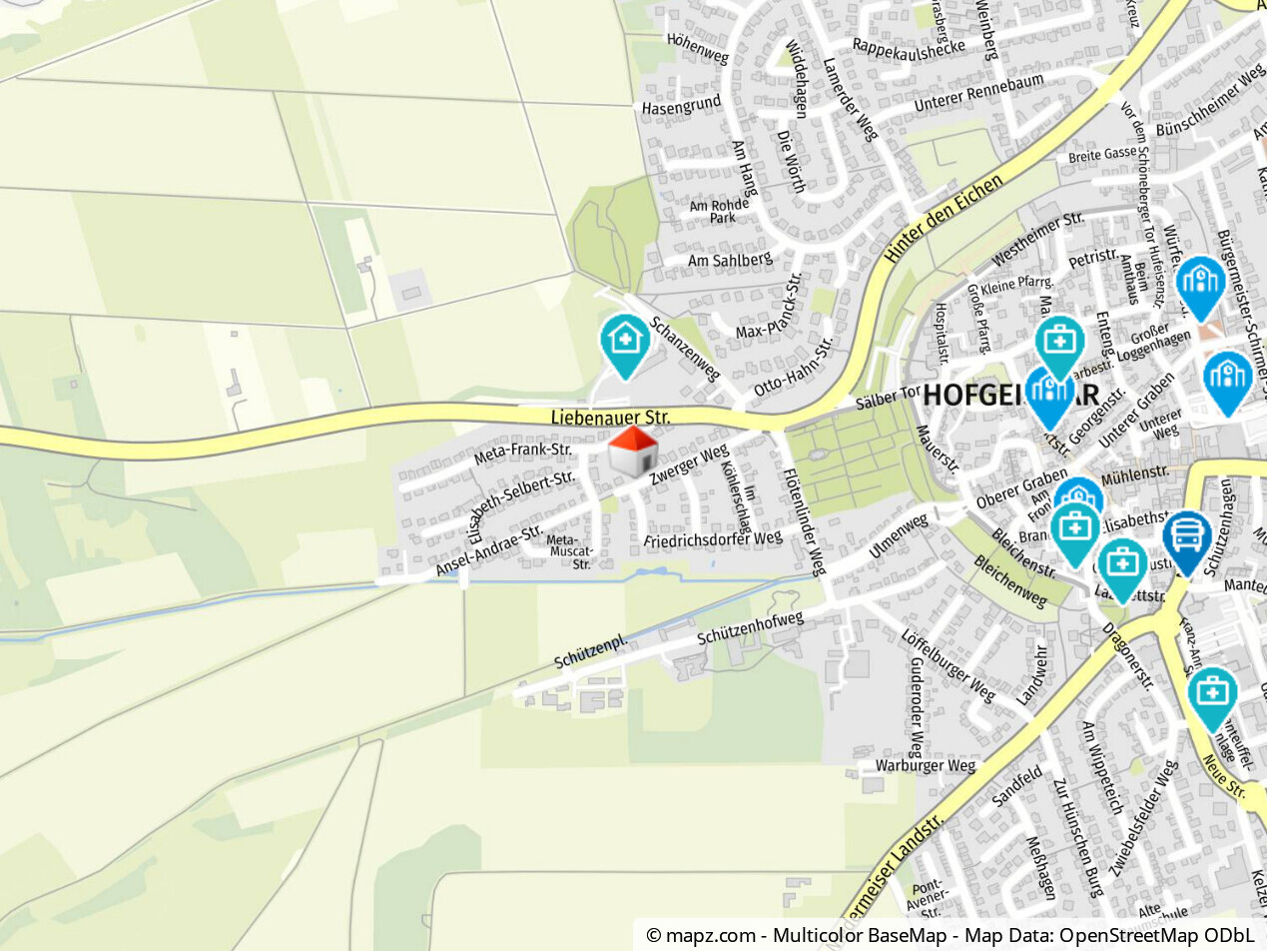 Geolyzer Kartenausschnitt