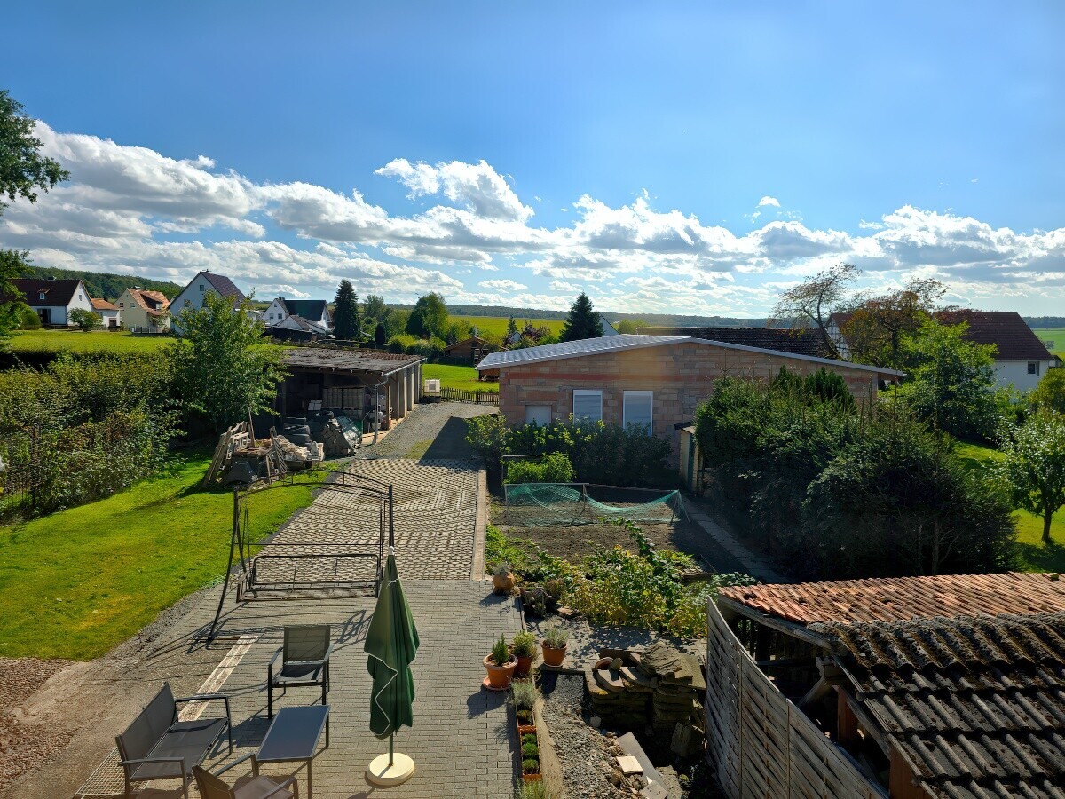 Ausblick aufs Grundstück