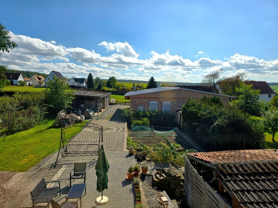 Ausblick aufs Grundstück