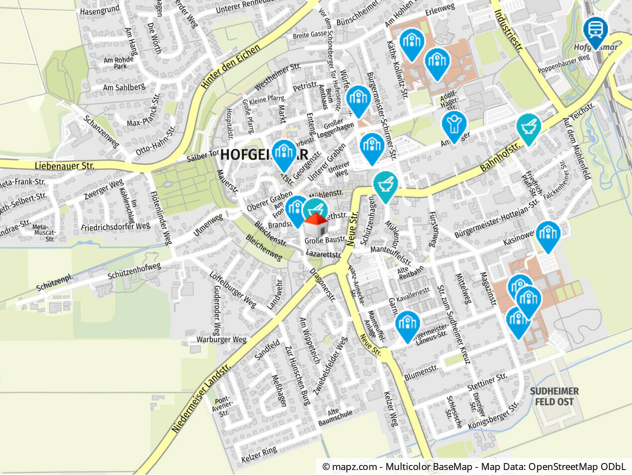 Geolyzer Kartenausschnitt