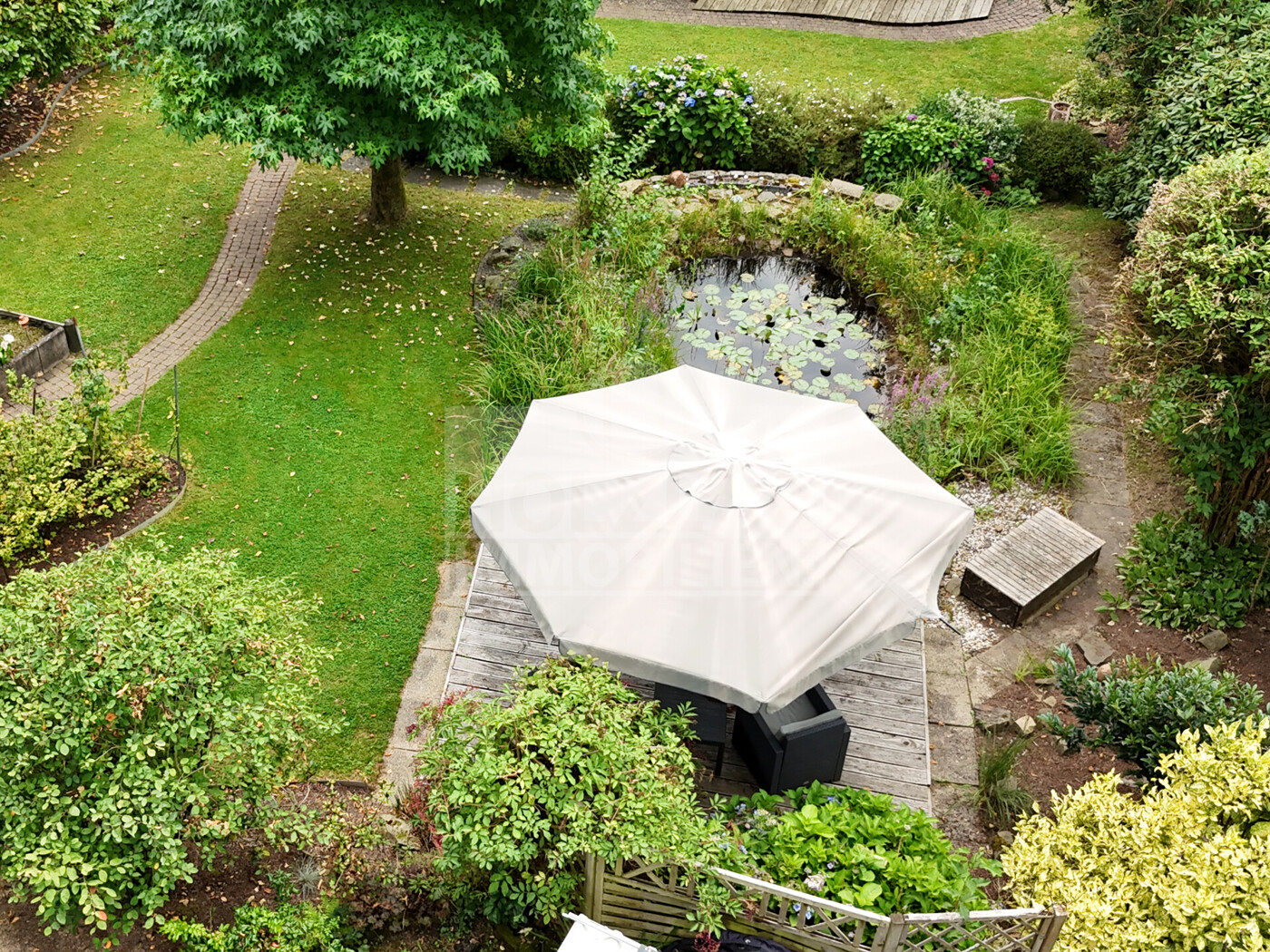 Blick auf den Garten