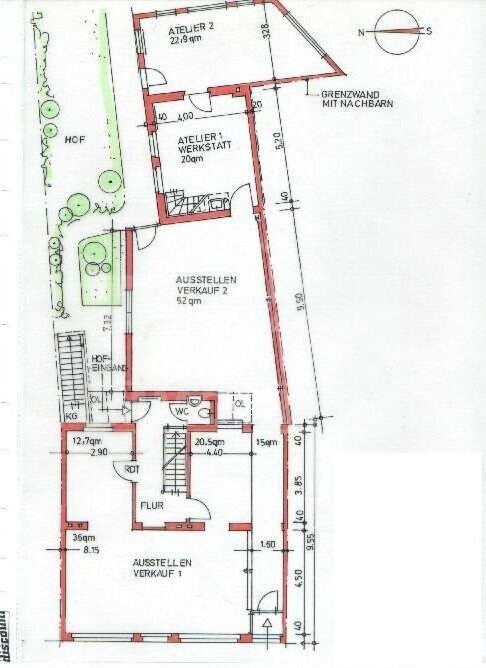 Grundriss Gewerbe EG