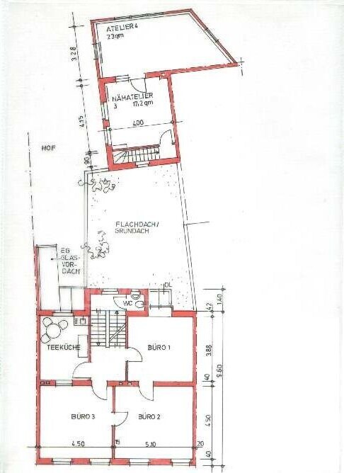 Grundriss Gewerbe OG