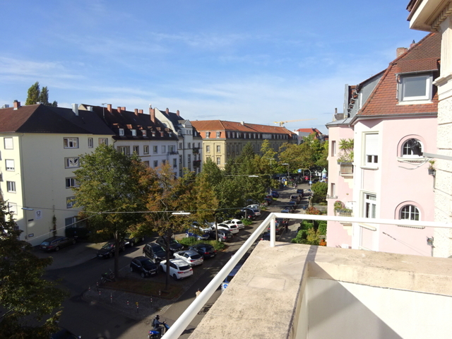 Ausblick vom Balkon