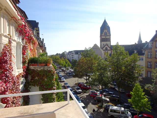 Ausblick vom Balkon 