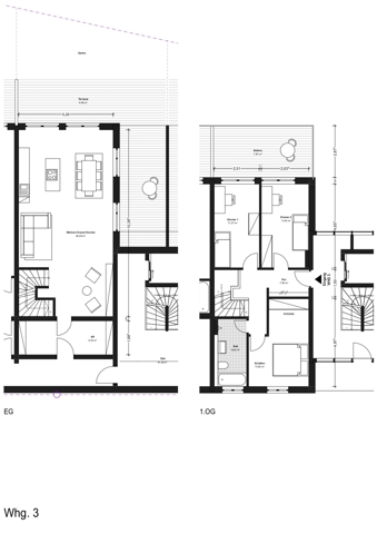 Grundriss Whg. 3