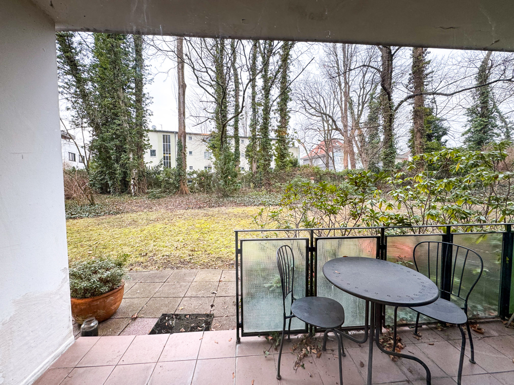 Balkon mit Gartenzugang
