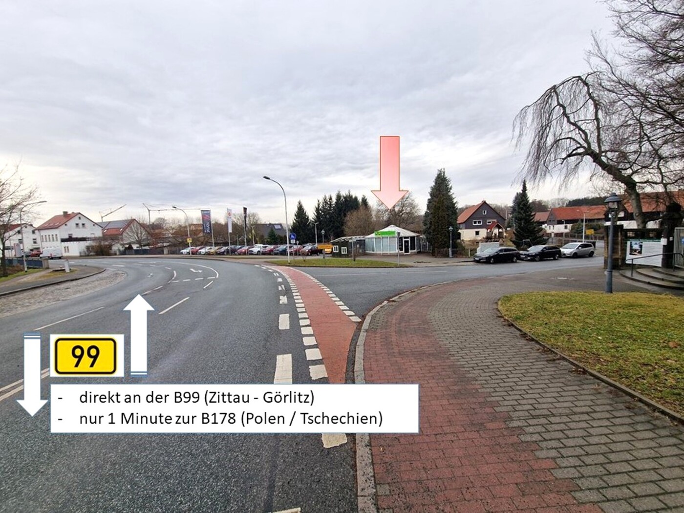 Top Lage an der B99