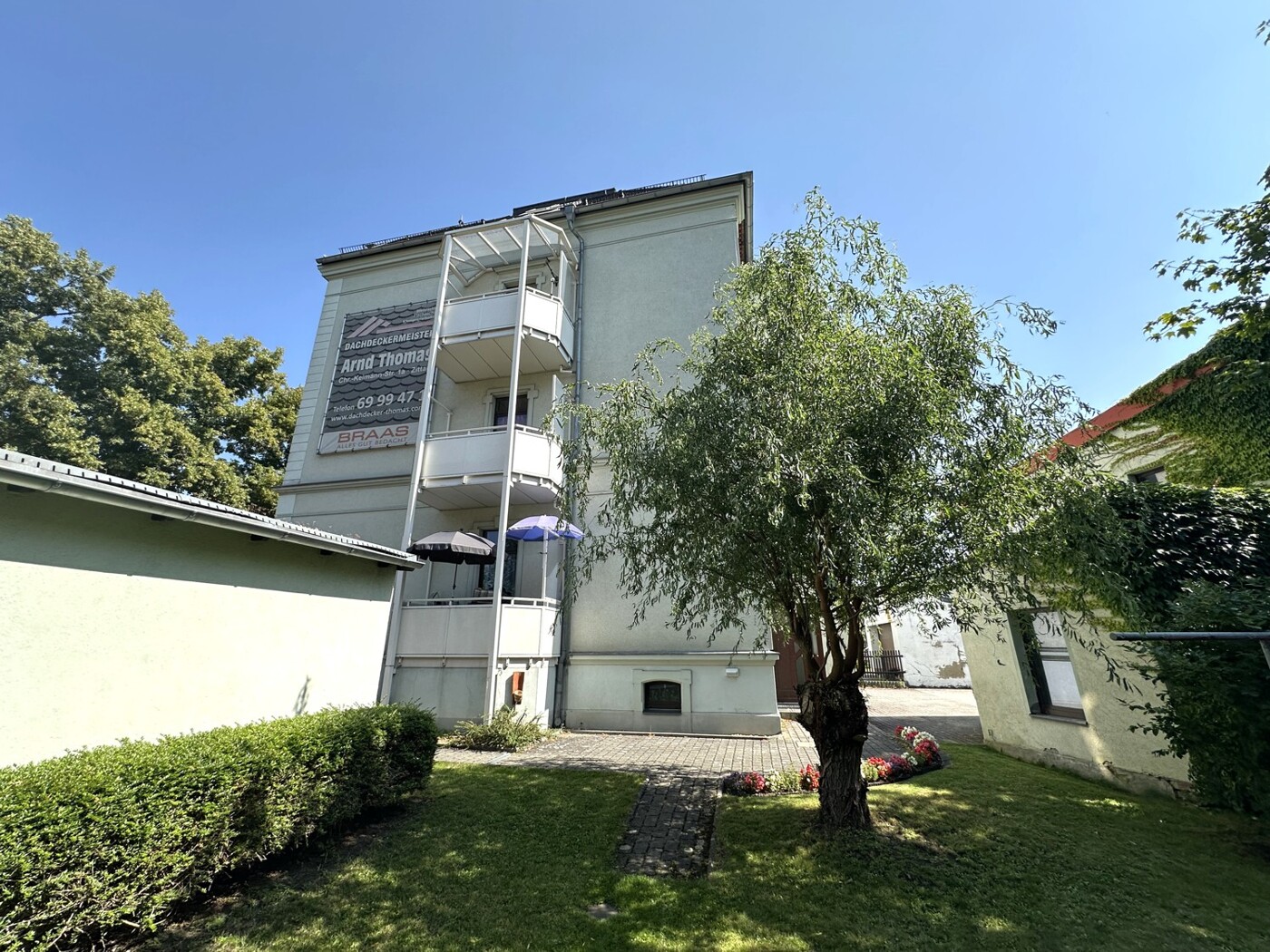 Blick aus dem Garten