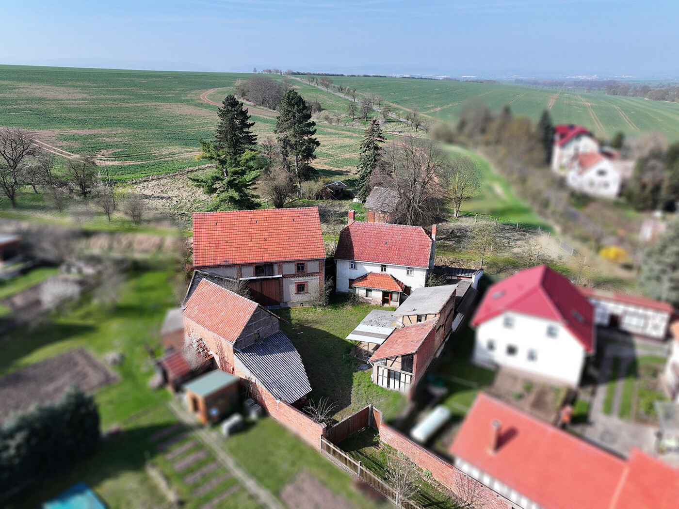 Blick auf den Hof