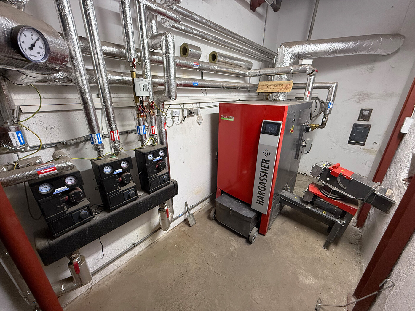 Ansicht Heizanlage / Hackschnitzel