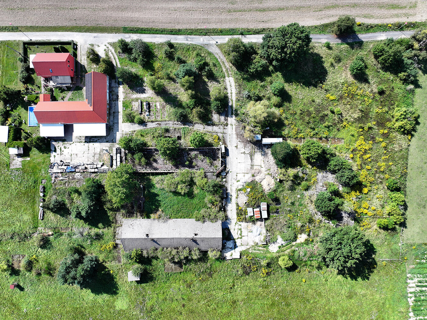Vogelperspektive Stallfläche
