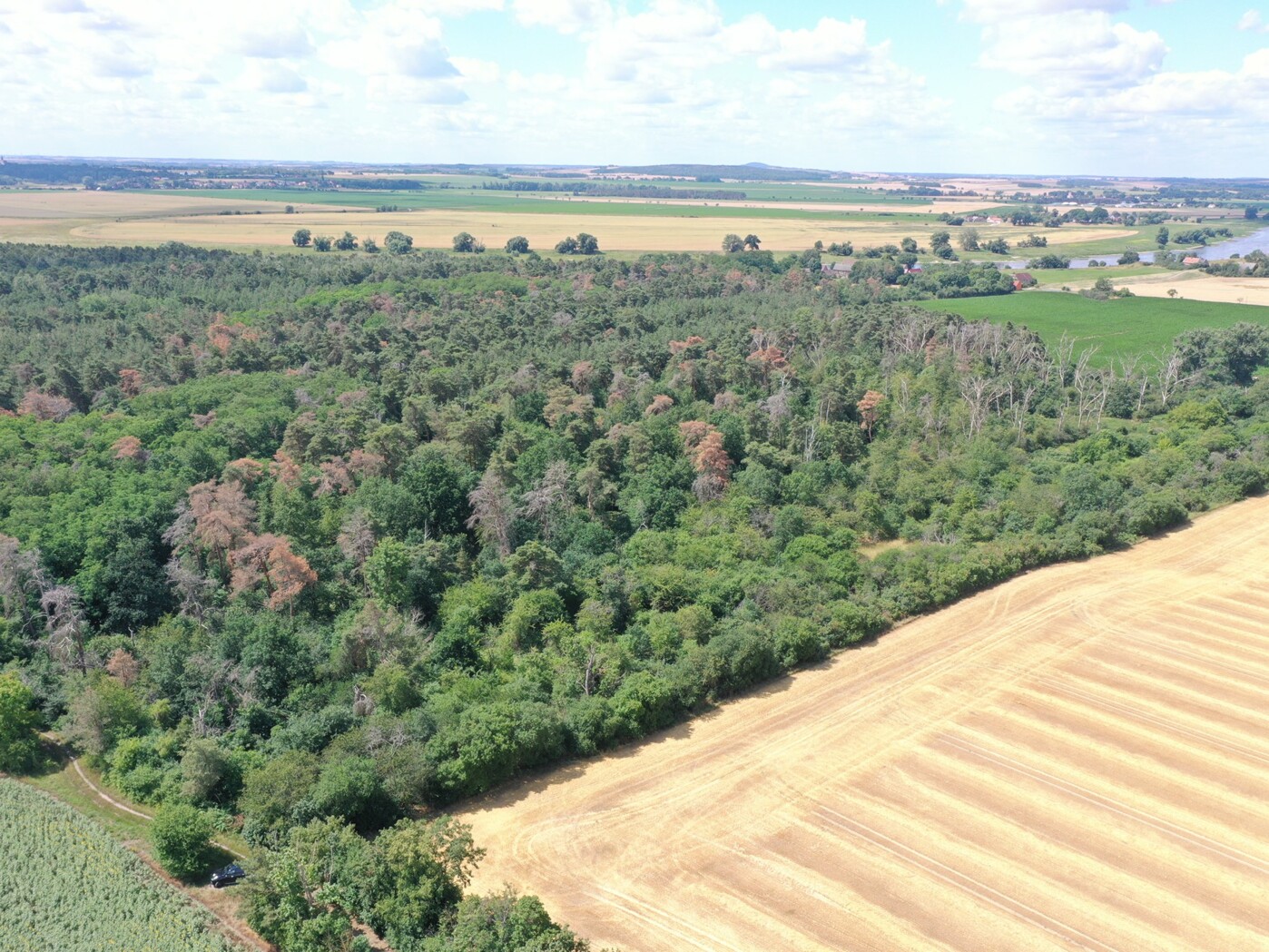 Luftaufnahme - Blick Richtung Süd-Westen