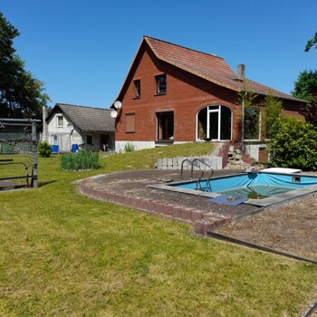 Blick aufs Haus