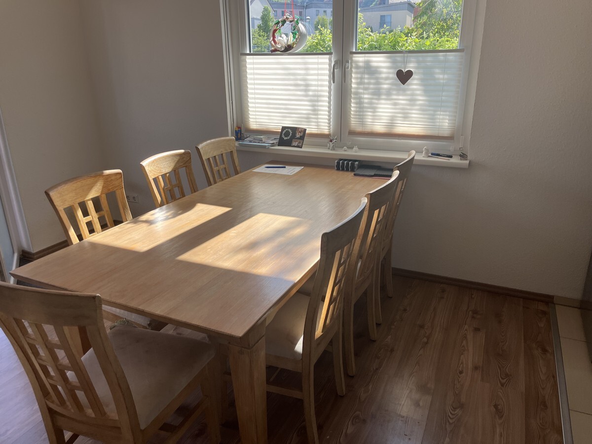 Essbereich im Wohnzimmer