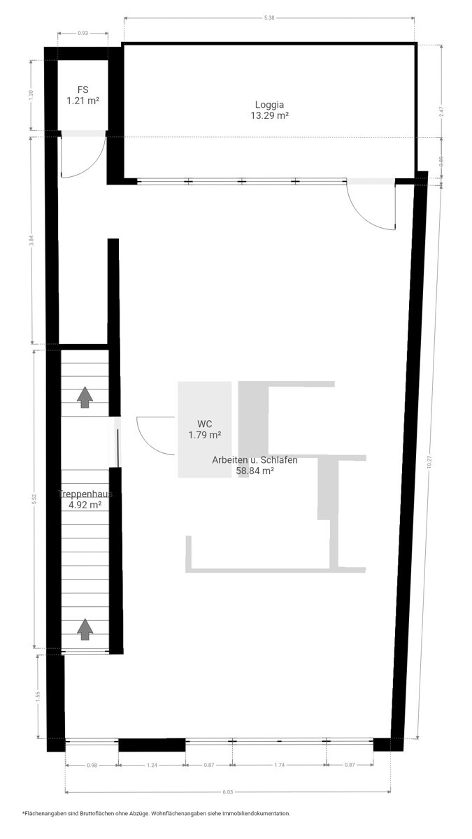 Grundriss - 1. Obergeschoss