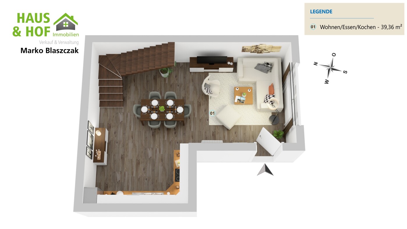 Grundriss Maisonette EG