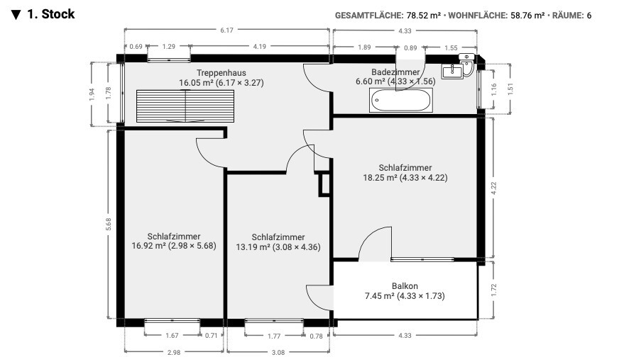 vorläufiger Grundriss