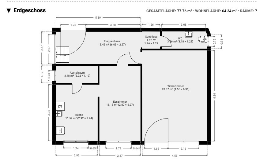 vorläufiger Grundriss