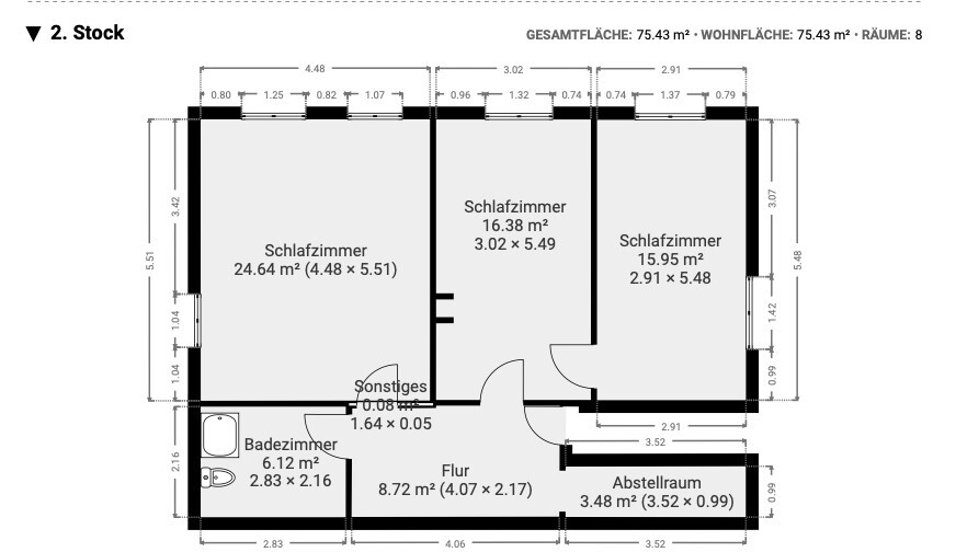vorläufiger Grundriss
