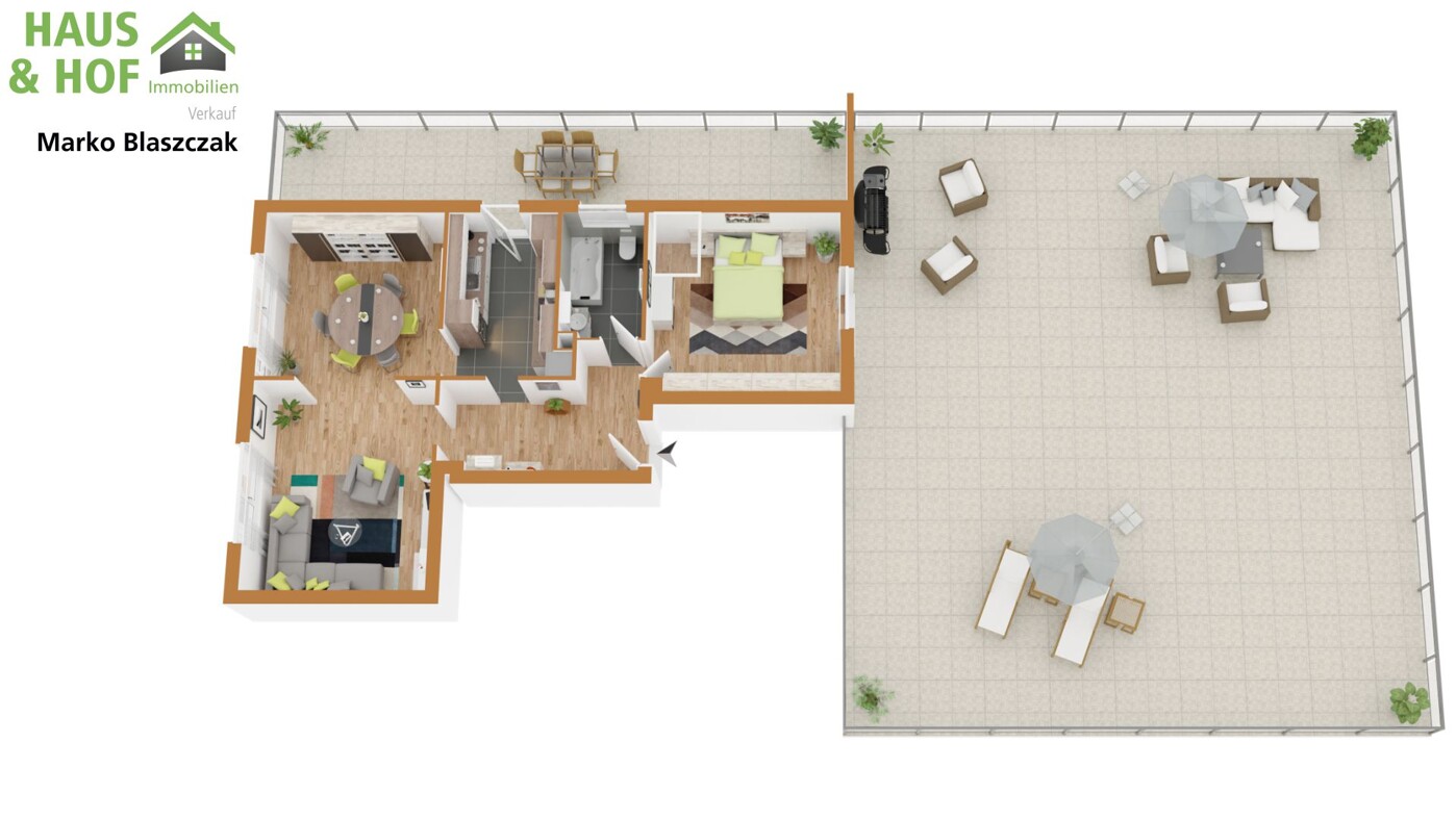 Grundriss zweite Wohnung