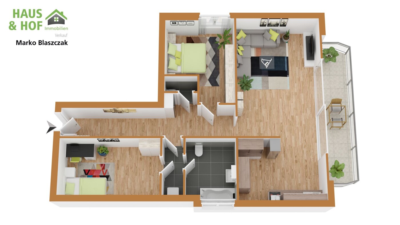 Grundriss Penthouse