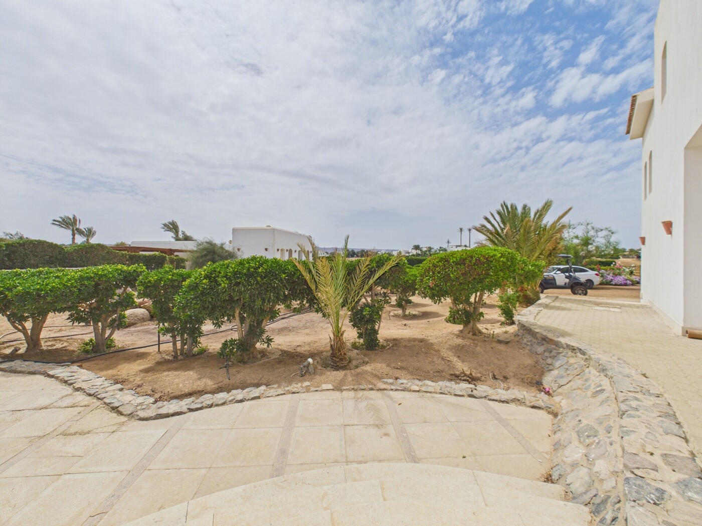 Garten vor dem Haupthaus