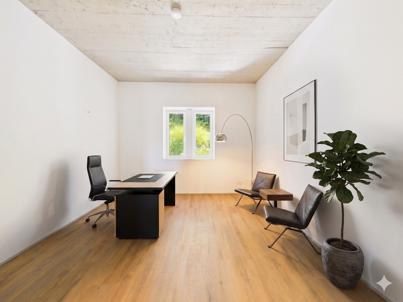 mögliches Büro - KI möbliert