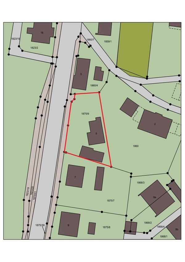 Aktuelle Immobilien 2 Flurkarte mit Markierung