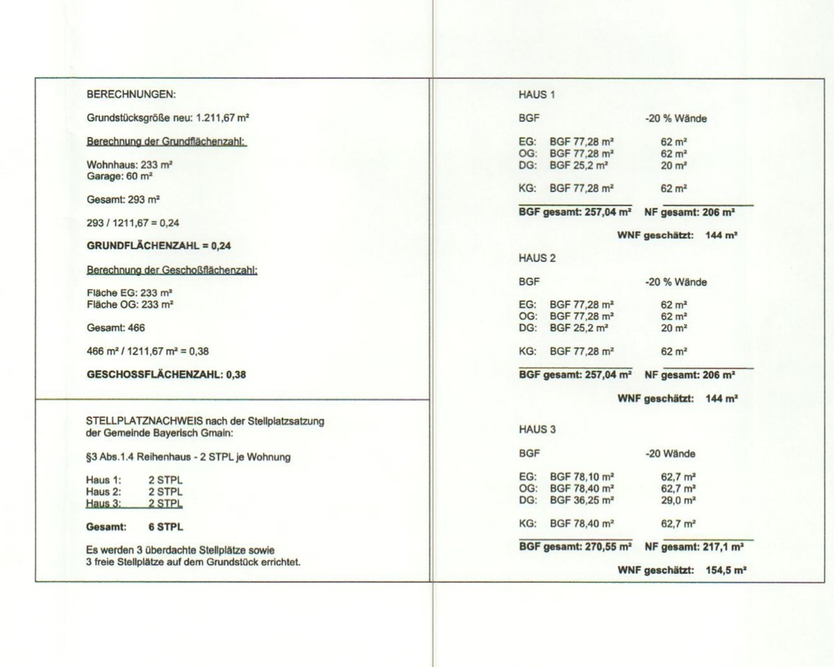 Flächenberechnung