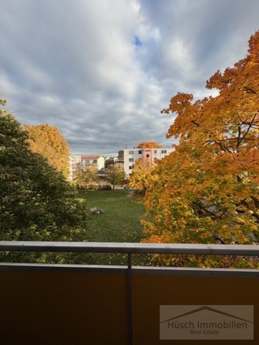 Blick vom Balkon