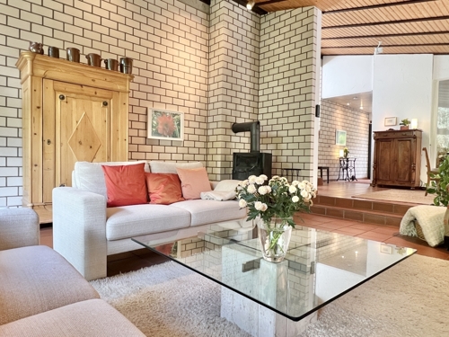 Wohnbereich mit Kaminofen