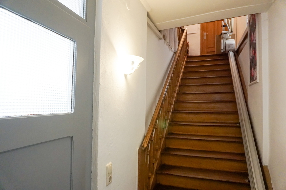 Treppe zum WC