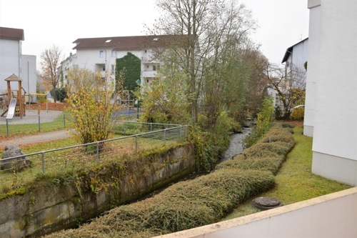 Blick vom Balkon