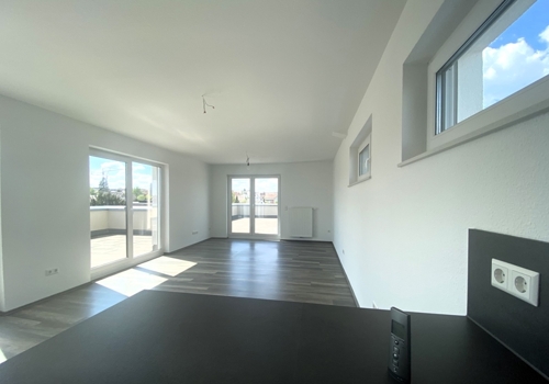 Blick ins Wohnzimmer