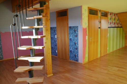Treppe zum Dachspitz