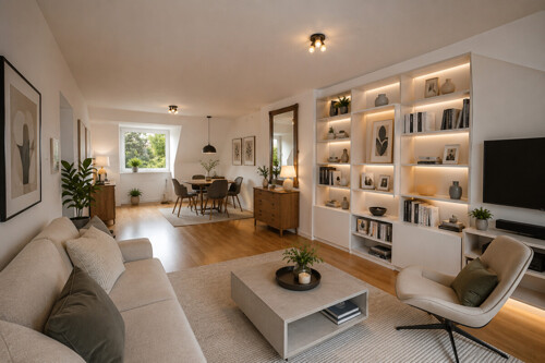 Wohnzimmer - Einrichtungsvorschlag 1