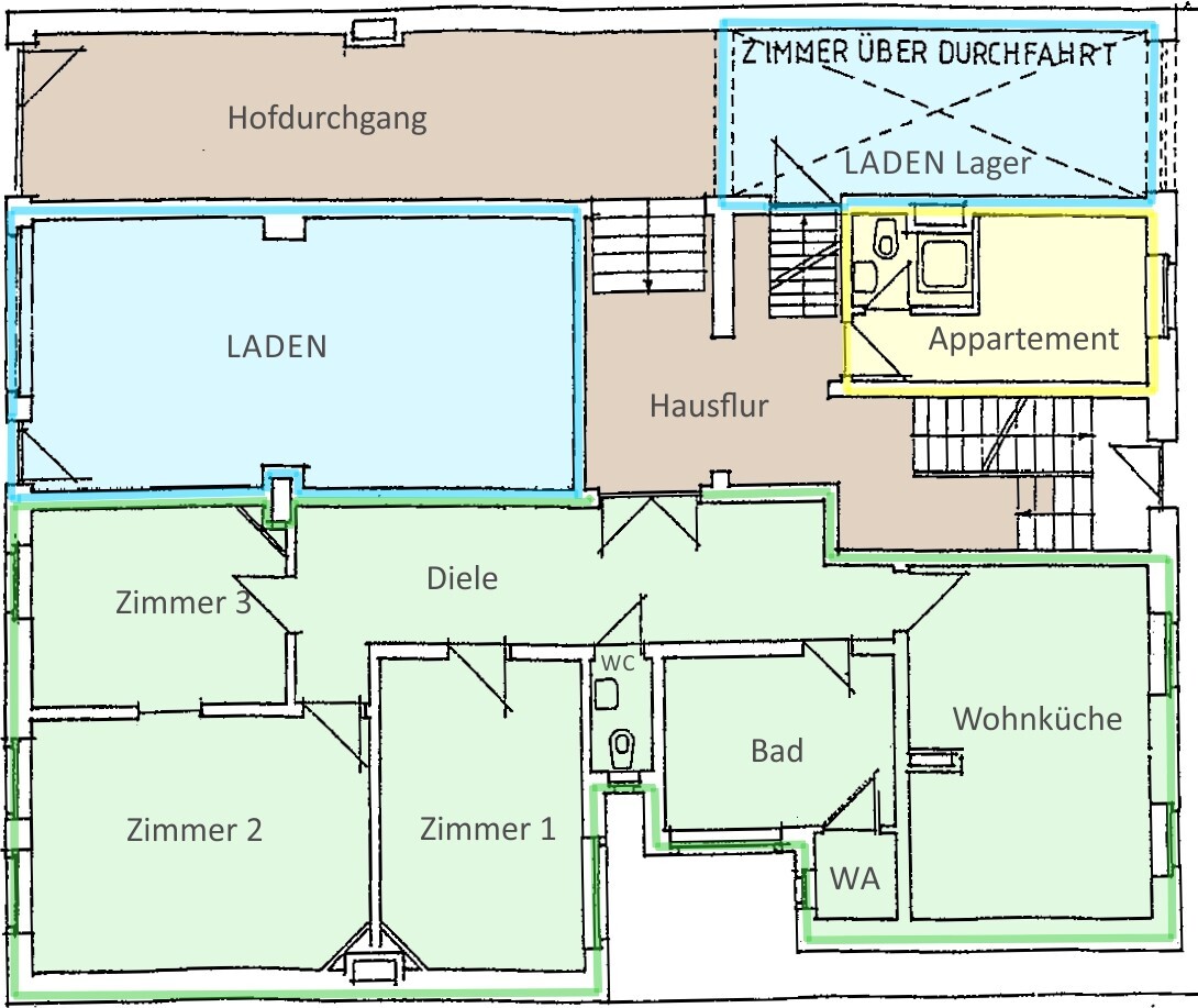 Grundriss und Aufteilung