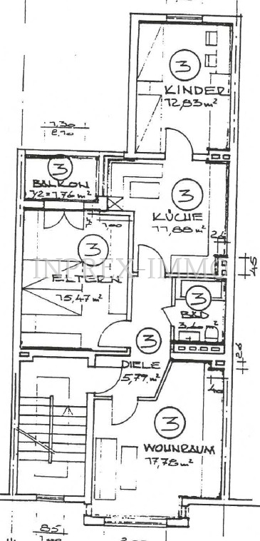 2240 Grundriss Whg zweites OG