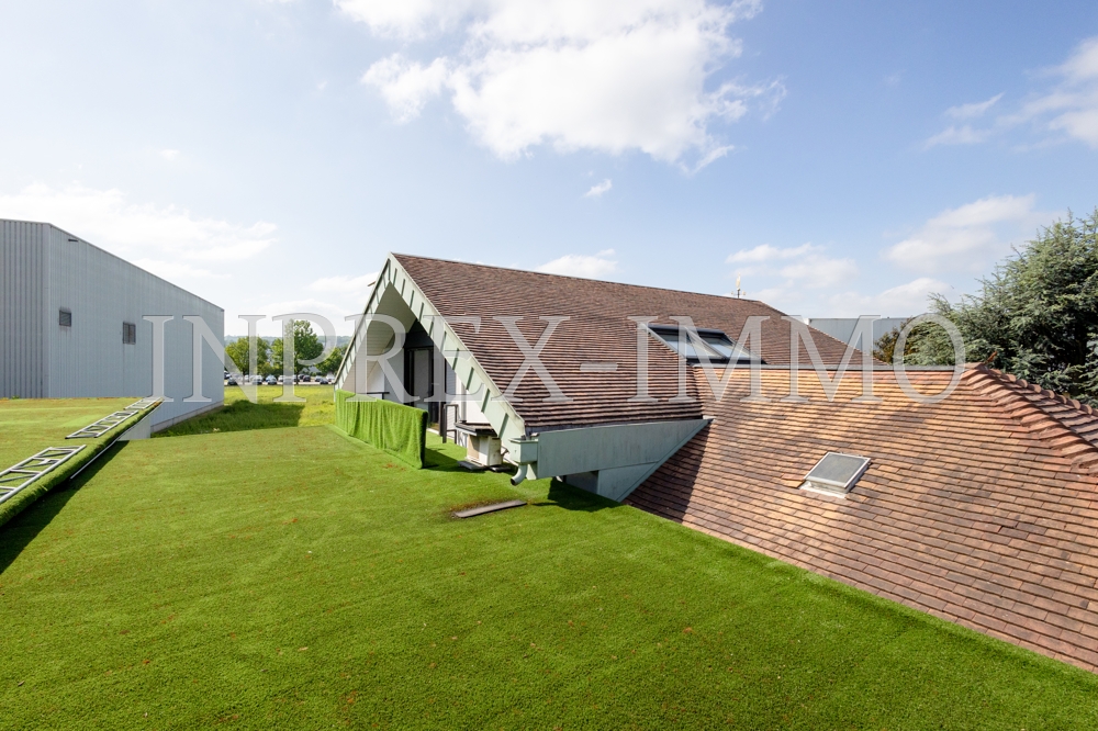 4010 28 Sicht vom Dach der langen Halle Richtung Wohnhaus