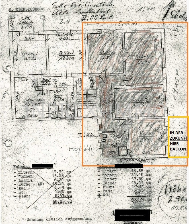 2252 Grundriss markiert