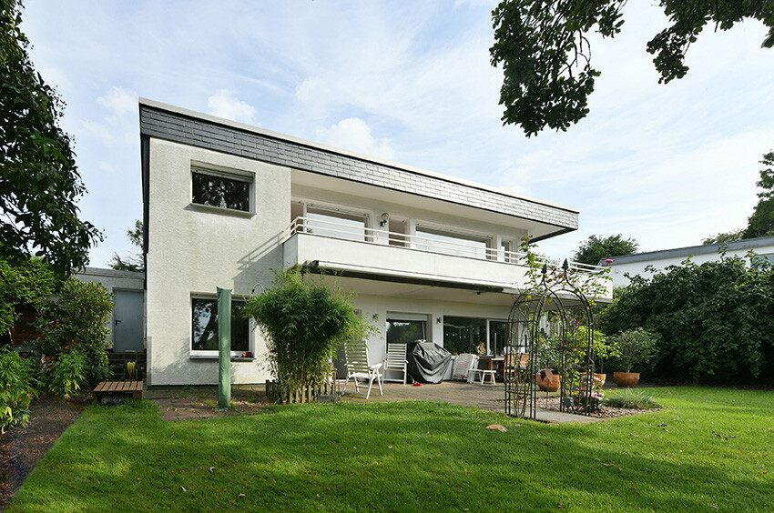 Rückansicht mit Garten