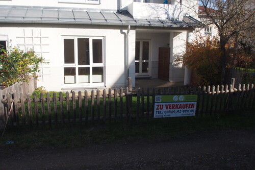 Ansicht Wohnung mit Garten