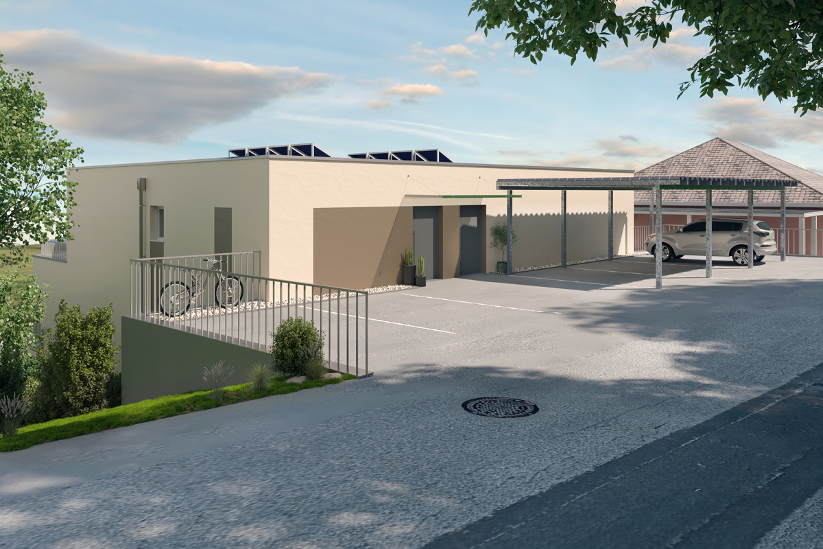 Aussenansicht Rendering