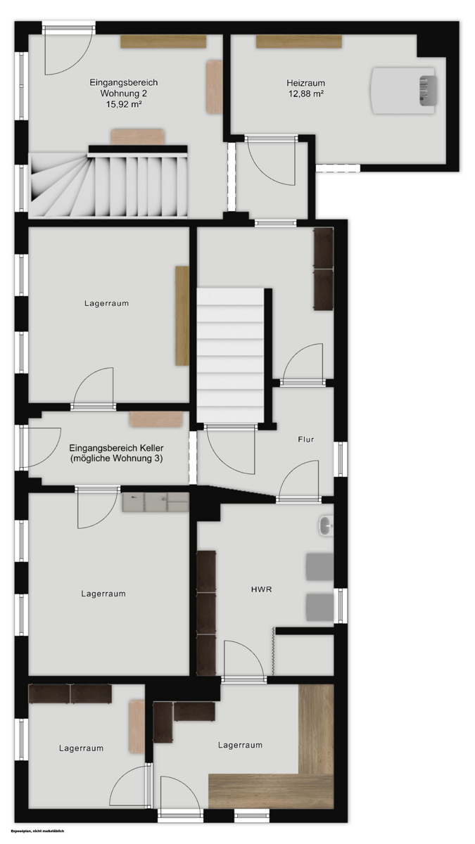 Erdgeschoss / mögliche Wohnung 3