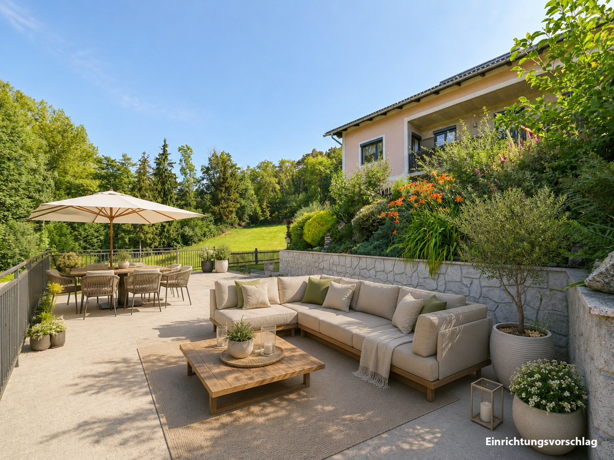 Terrasse Einrichtungsvorschlag