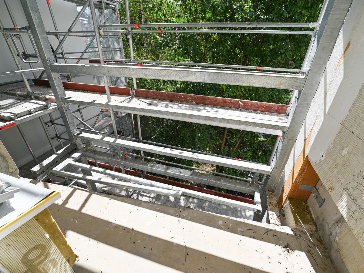Wohnung 1 Balkon im Umbau